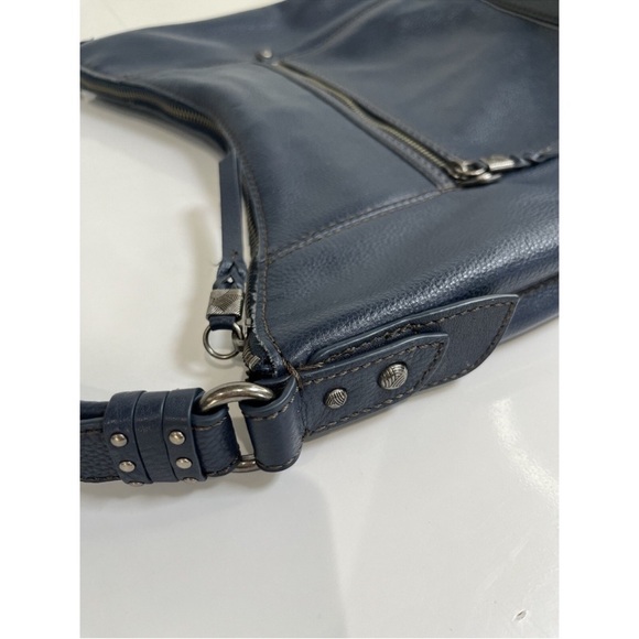 The Sak Navy Blue Leather Shoulder Bag - Picture 8 of 8